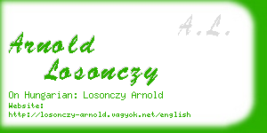 arnold losonczy business card